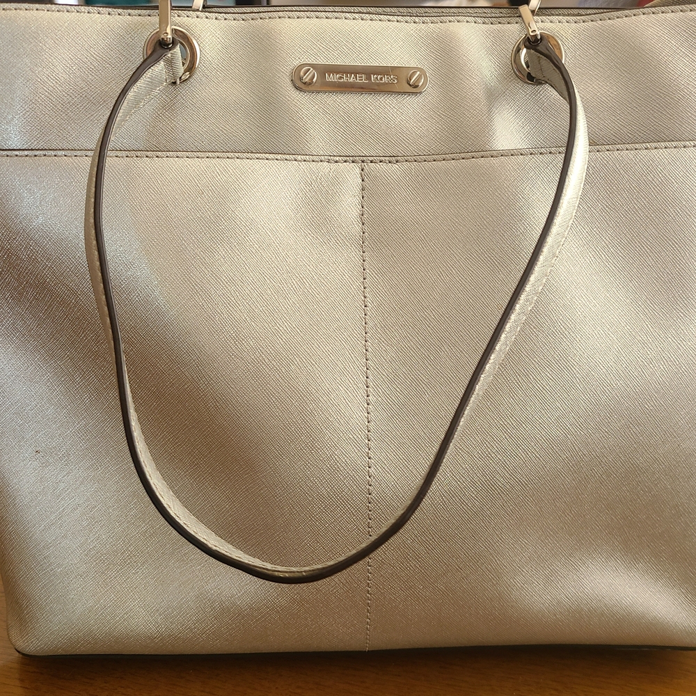 Michael Kors Shimmering Silver Tote